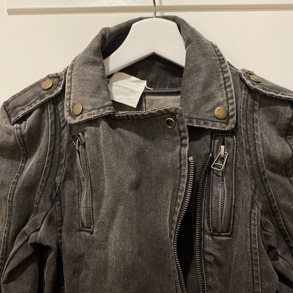 Vintage denim biker jacket - Picture 3 of 6
